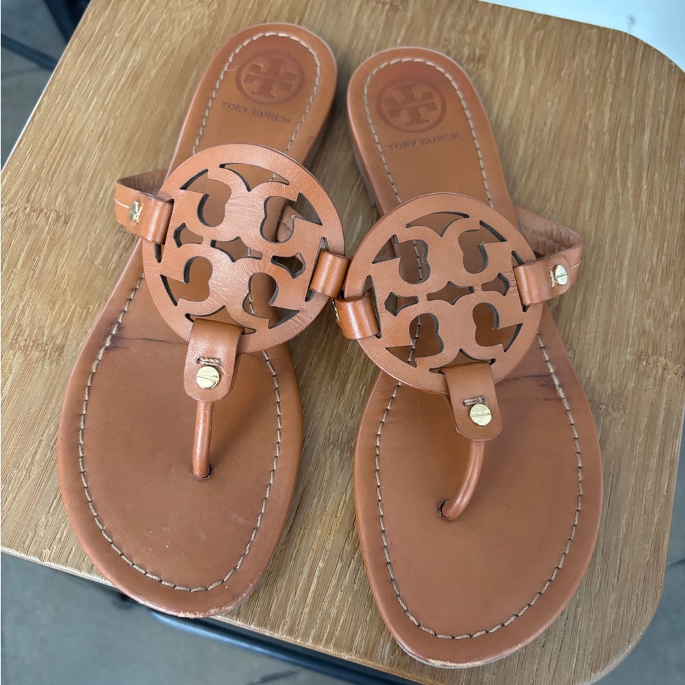 Tory Burch Miller Tan Sandals
